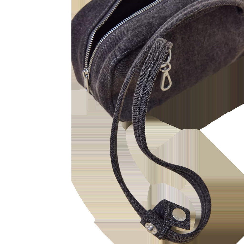 Small Denim Bowler Bag