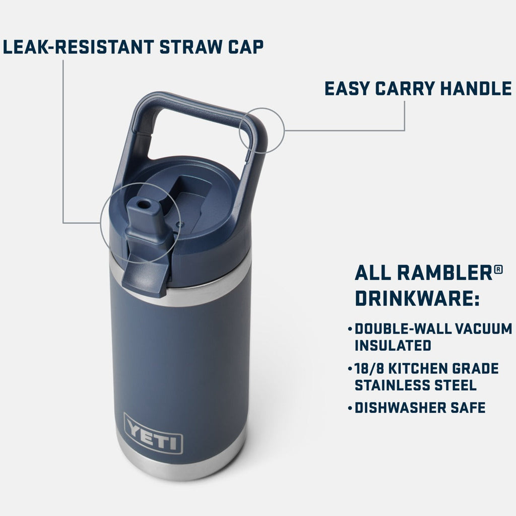 Youth Rambler Jr 12 oz Bottle with Straw Cap