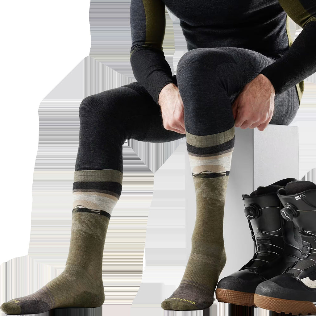 Snowboard Mountain Sunrise OTC Socks