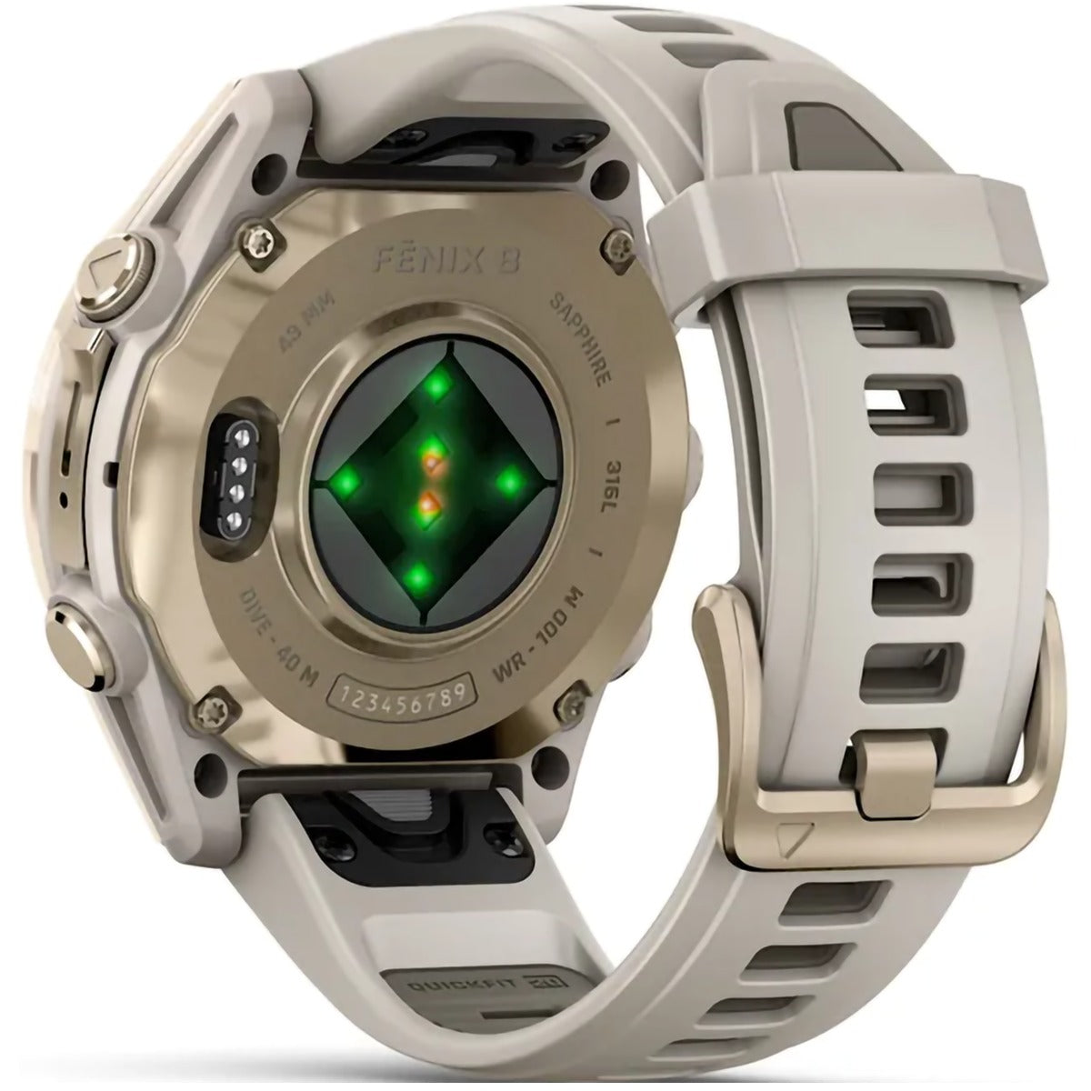 Fenix 8 Sapphire 43mm Amoled - Soft Gold