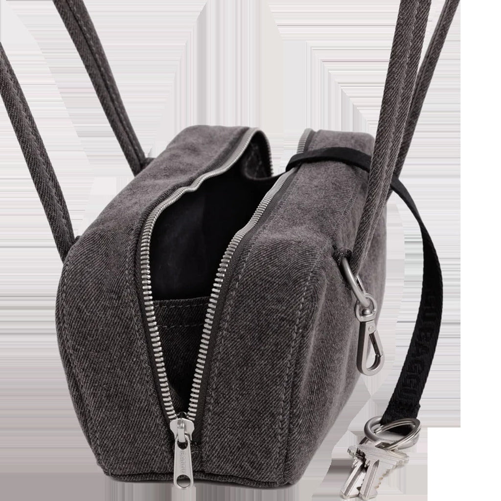 Small Denim Bowler Bag