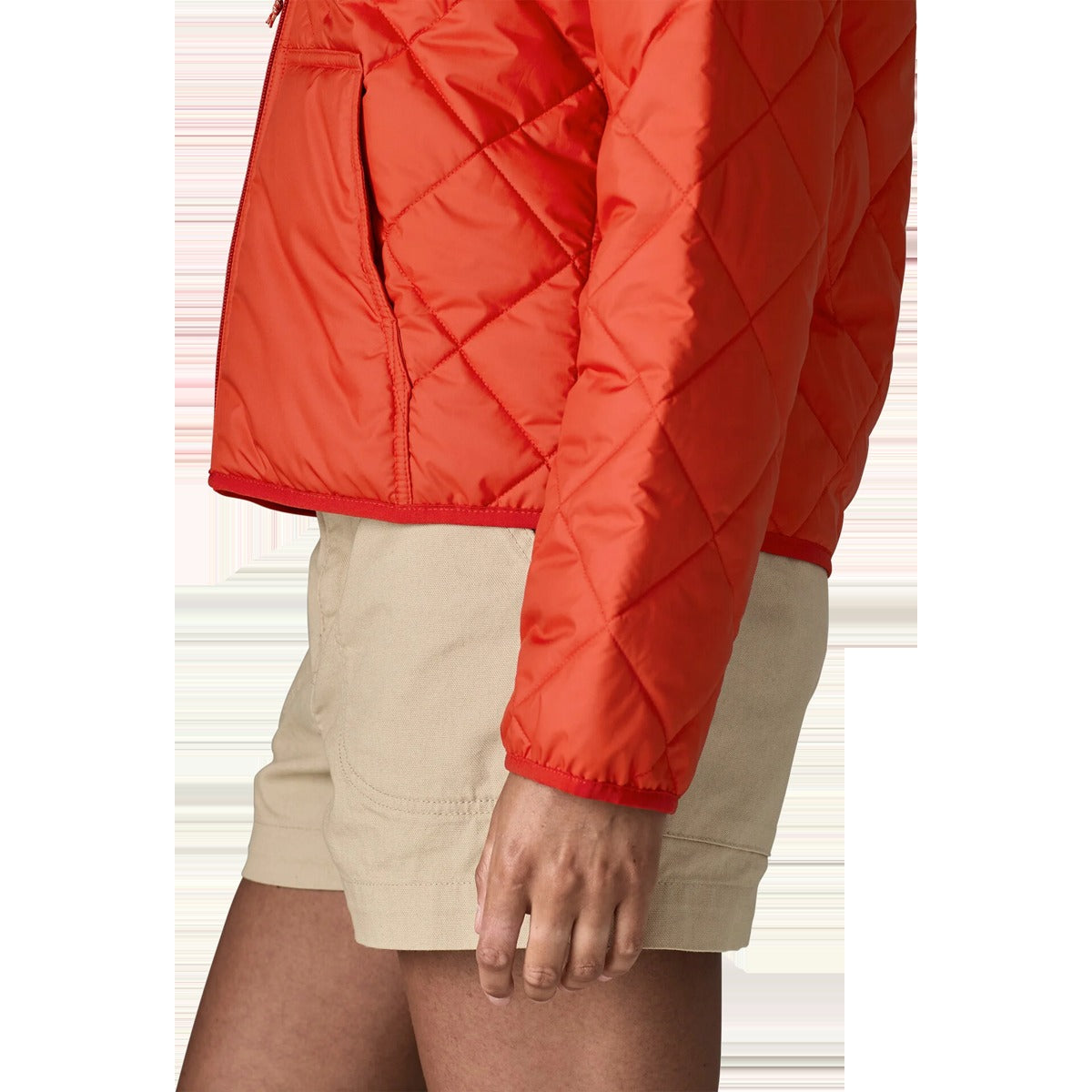 Women's Diamond Quilt Bomber Hoody