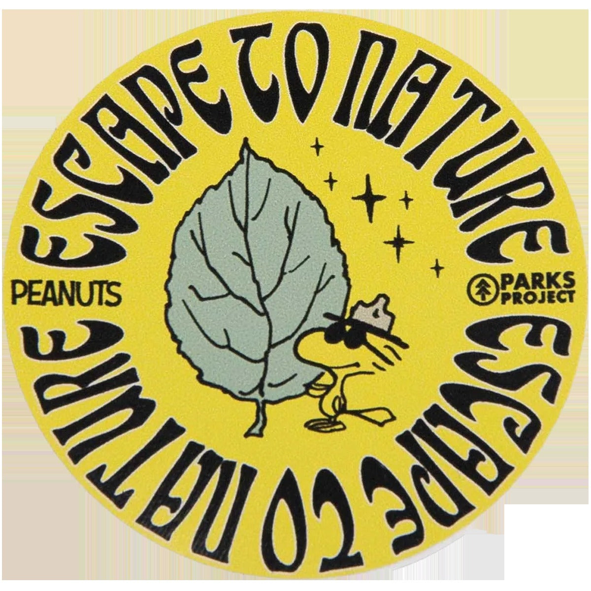 Peanuts x Parks Project Recycled Water Bottle and Sticker Pack