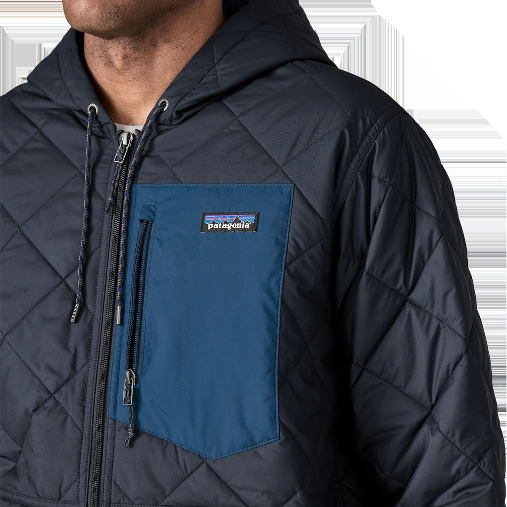 Men's Diamond Quilted Bomber Hoody