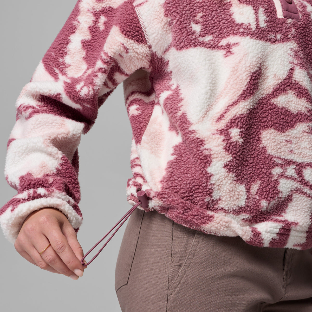 Women's Helvetia II Printed Crop 1/2 Snap Pullover