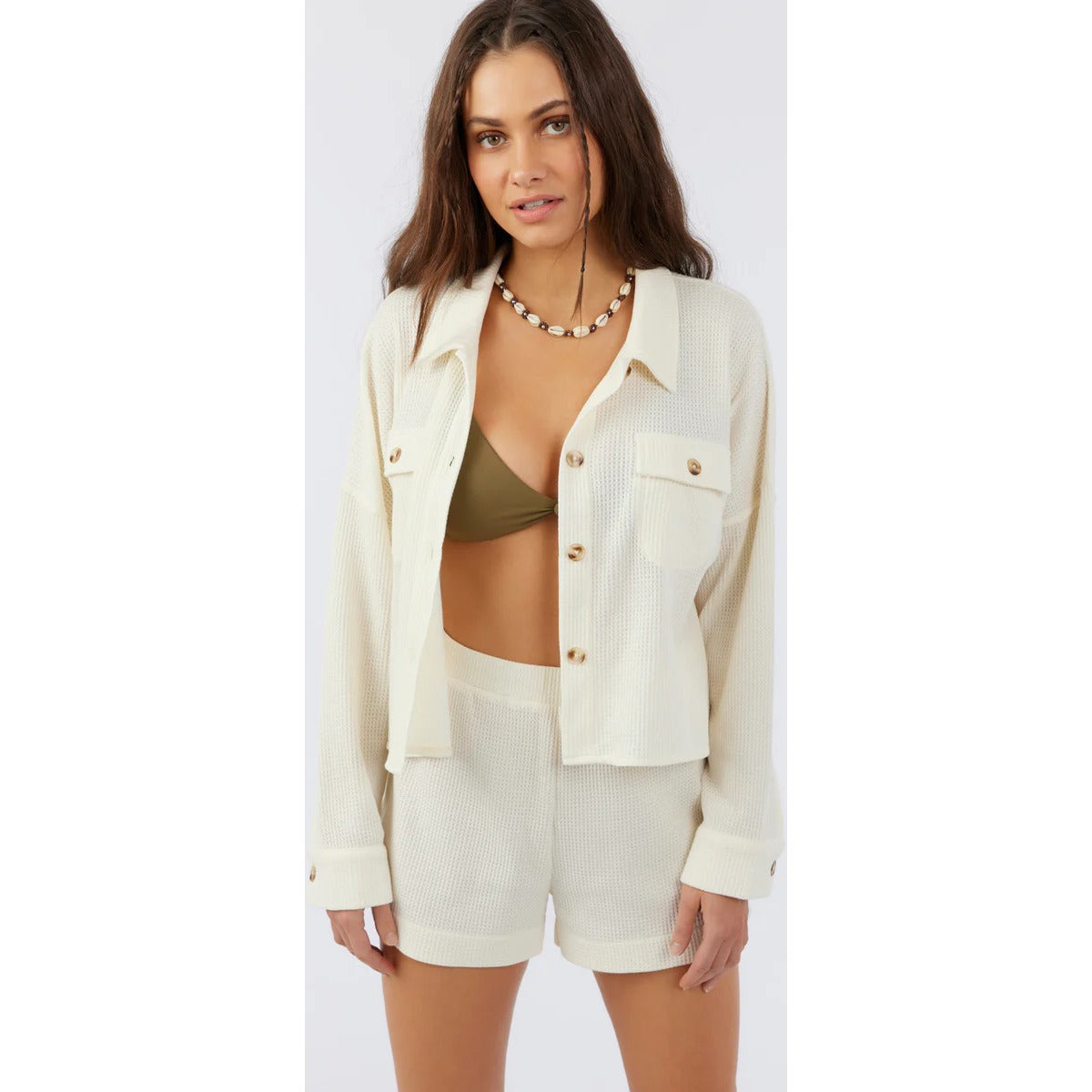 Women's Tour Cropped Waffle Knit