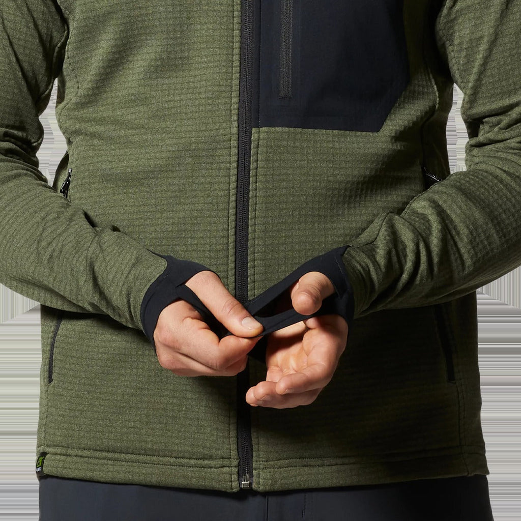 Men's Polartec Power Grid Full Zip Hoody