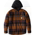 Carhartt Men's Relaxed Fit Flannel Fleece-Lined Shirt Jacket