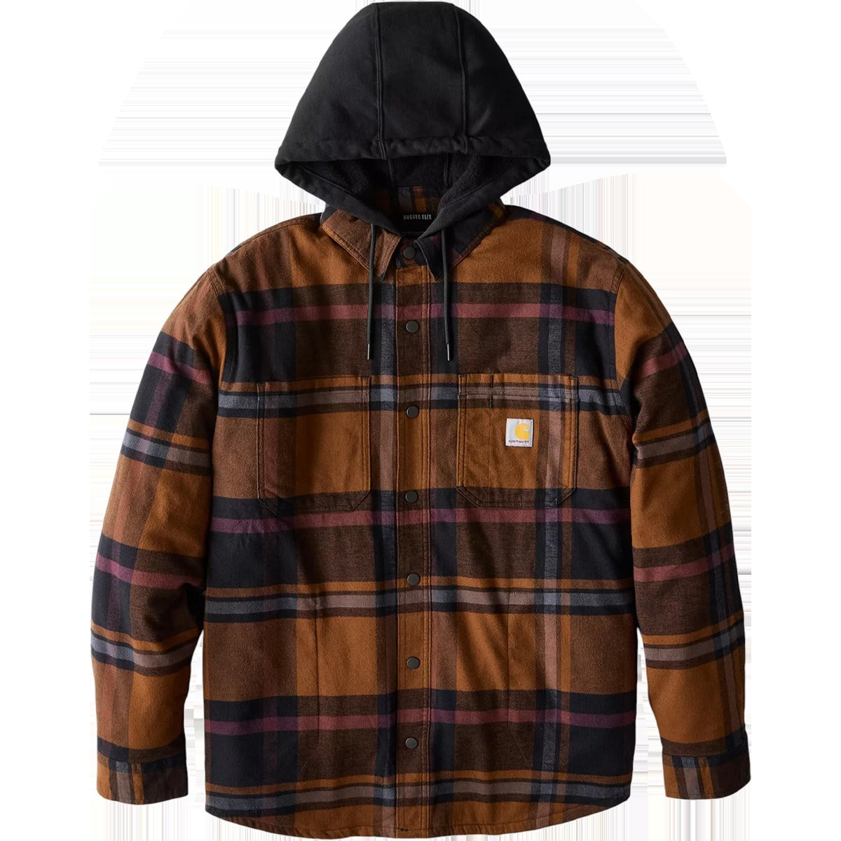 Carhartt Men's Relaxed Fit Flannel Fleece-Lined Shirt Jacket