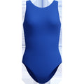 Women's Solid High Neck U Back One Piece