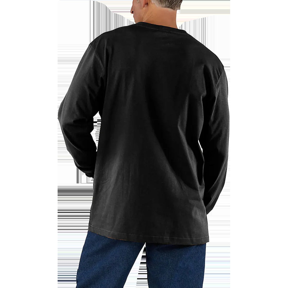 Men's Loose Fit Heavyweight Long Sleeve Pocket T-Shirt