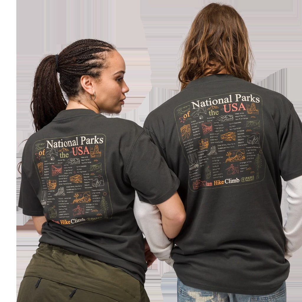 National Park Outline Checklist Tee