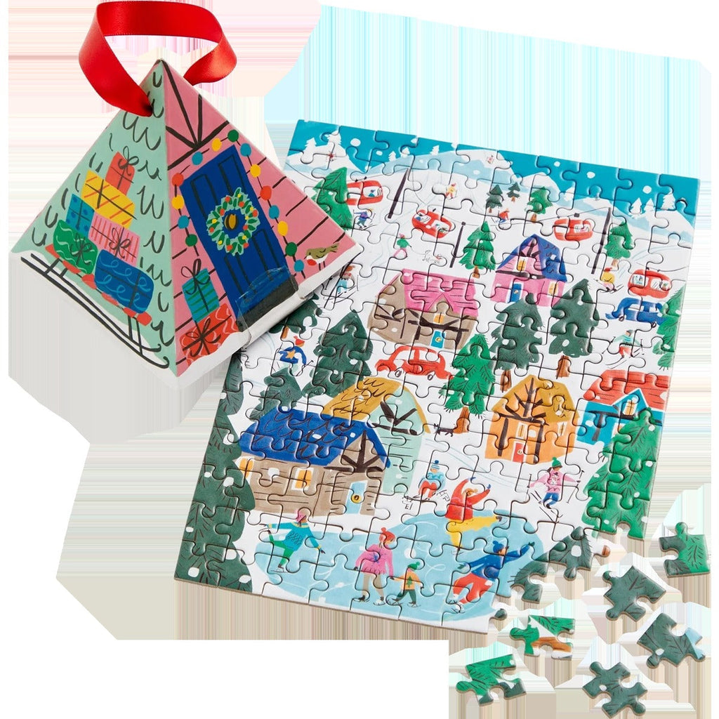 Alpine Cottage 130 Piece Puzzle Ornament