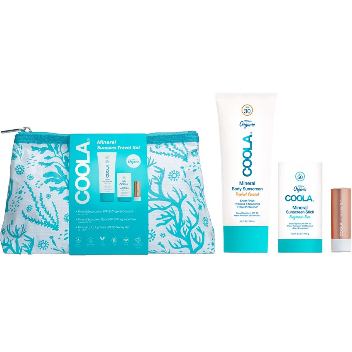 Mineral Org Suncare Travel Set 3 PC