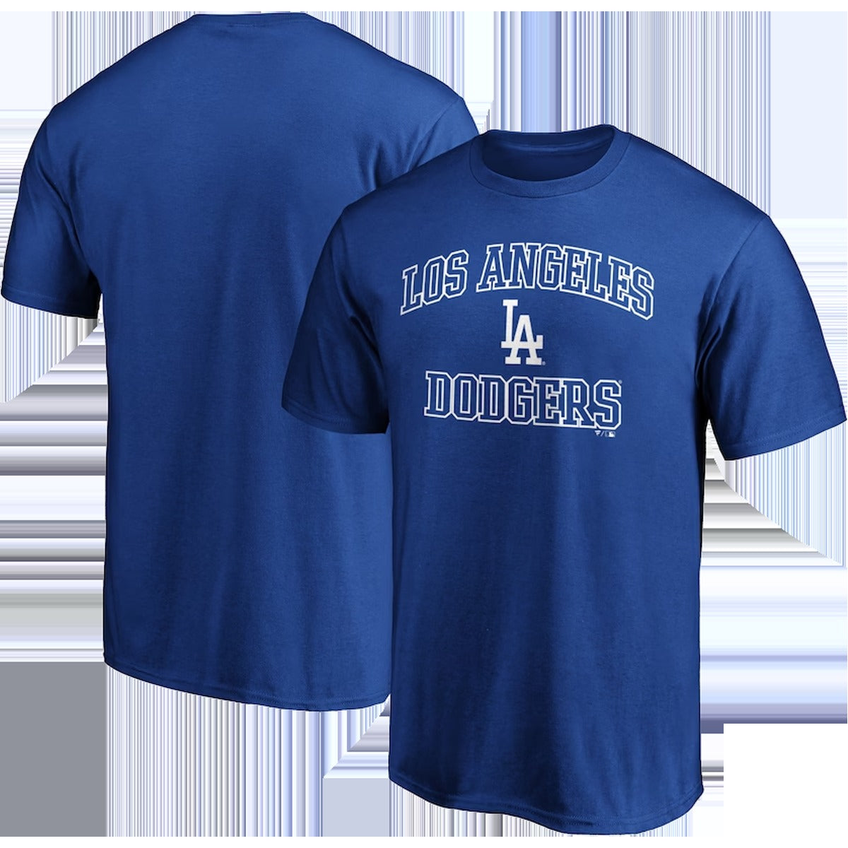 Men's Dodgers Cotton Heart and Soul Short Sleeve