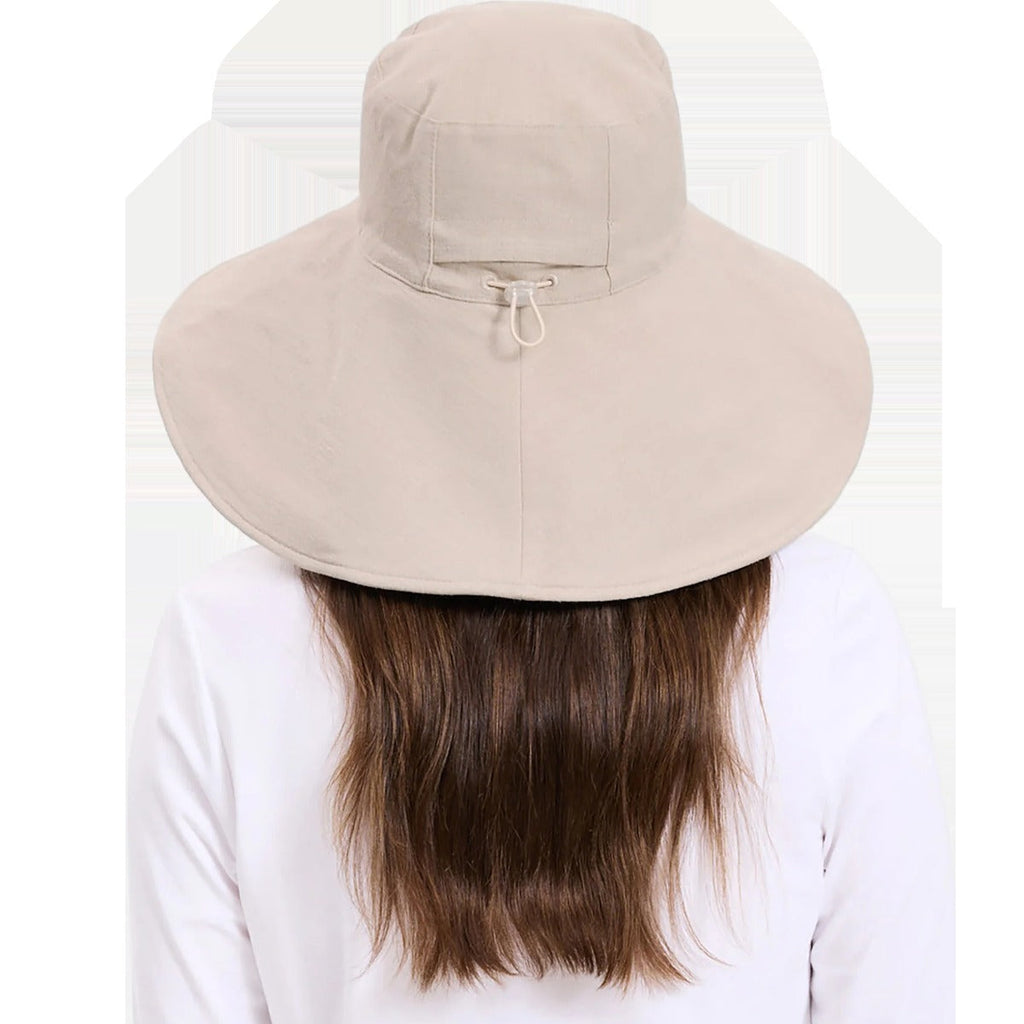 Women's Ultra Wide Cotton Linen Hat UPF 50+