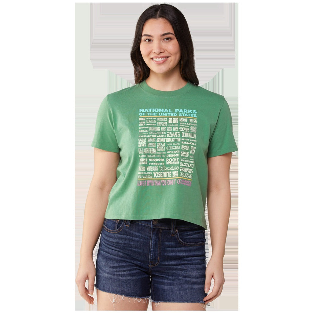 Women's National Parks Lineup Boxy Tee