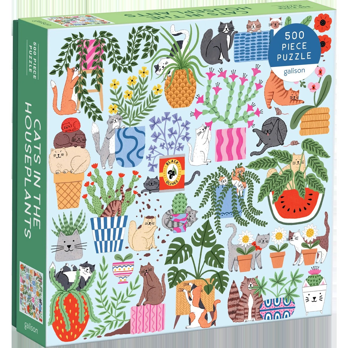 Cats in the Houseplants 500 Piece Puzzle