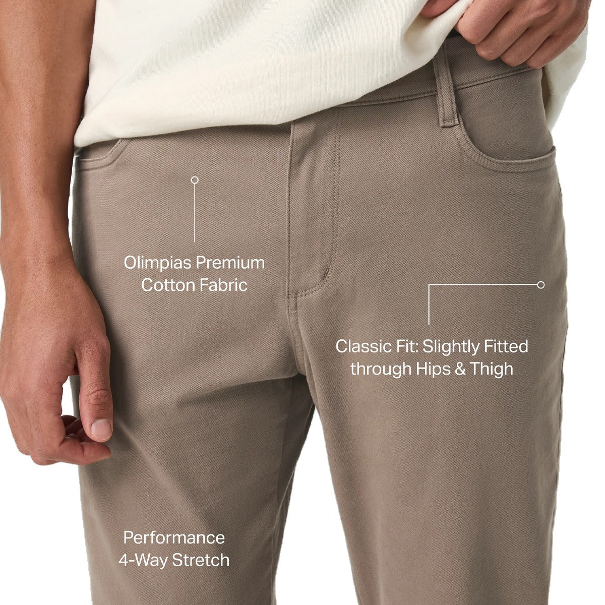 Men's Meta Cotton Pant Classic Fit 32"