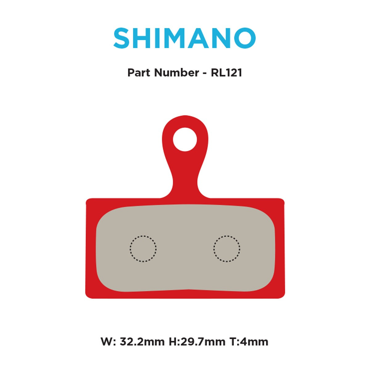 Shimano XT/XTR 2-piston Red