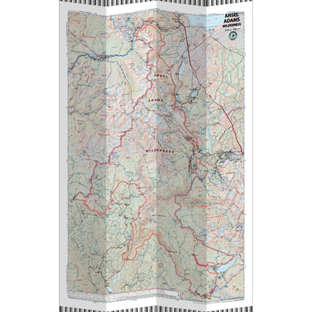 Ansel Adams Wilderness Map
