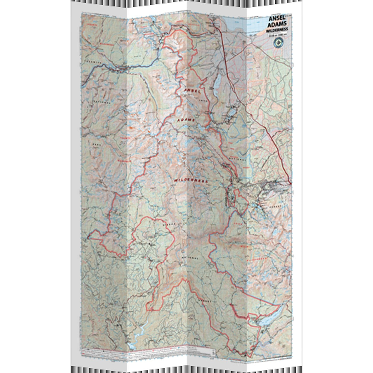 Ansel Adams Wilderness Map