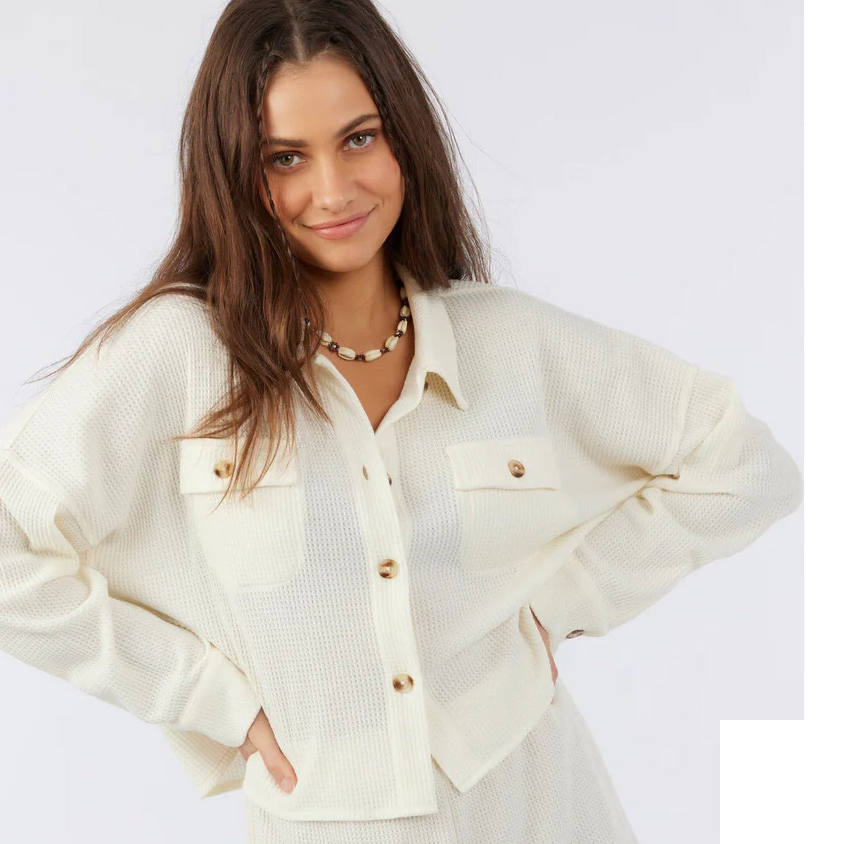 Women's Tour Cropped Waffle Knit