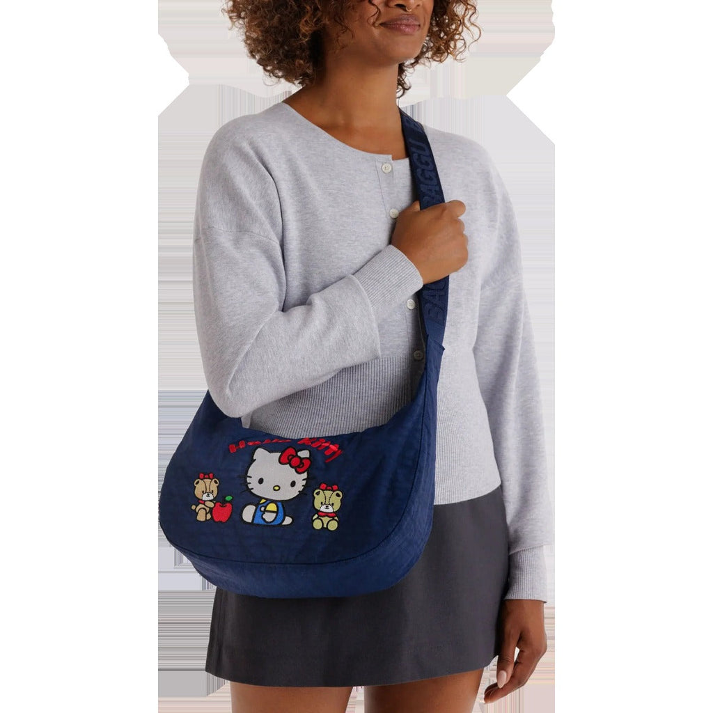 Hello Kitty Medium Nylon Crescent Bag