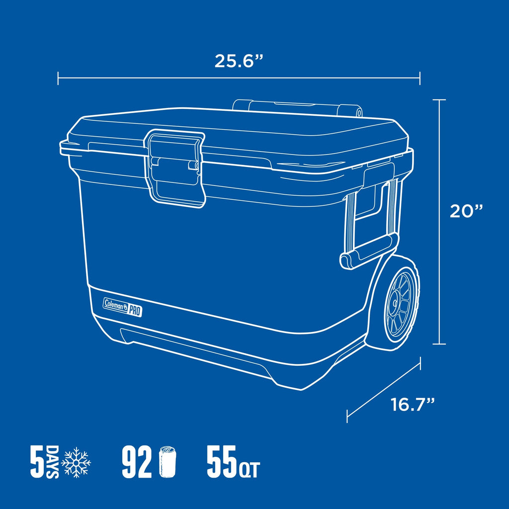 Pro Cooler 55 Quart Wheeled
