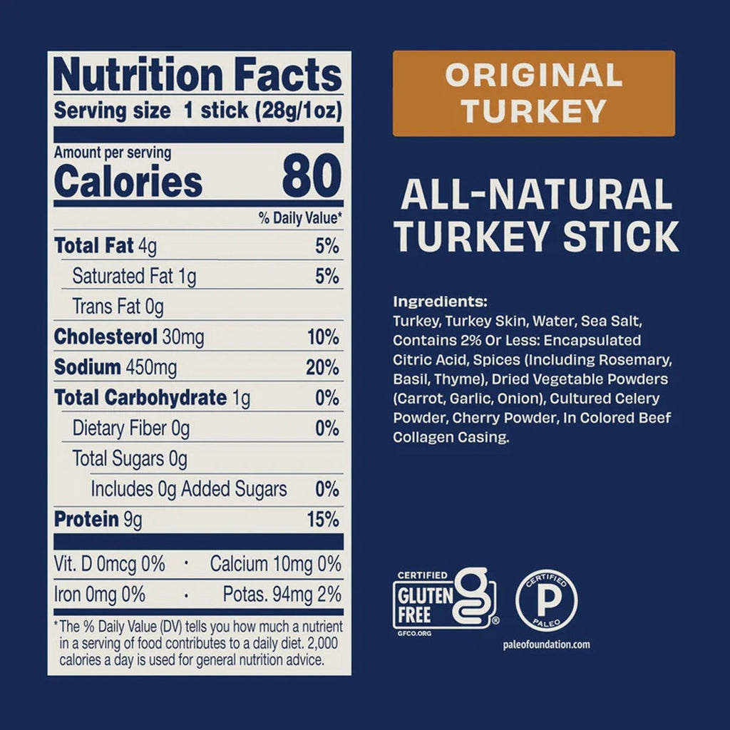 Zero Sugar 1 oz Jerky Sticks