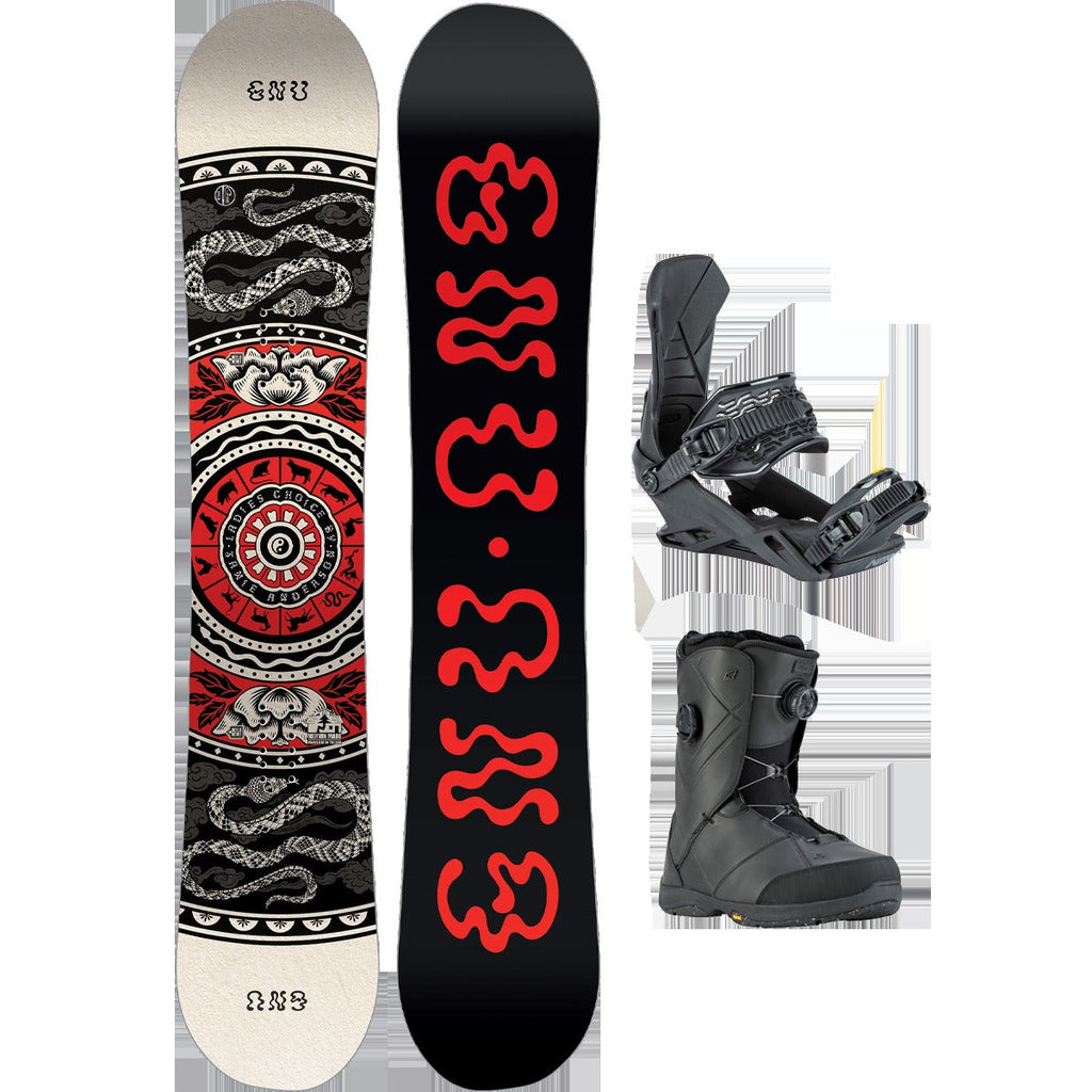 GNU Women's Ladies Choice Demo Snowboard Package