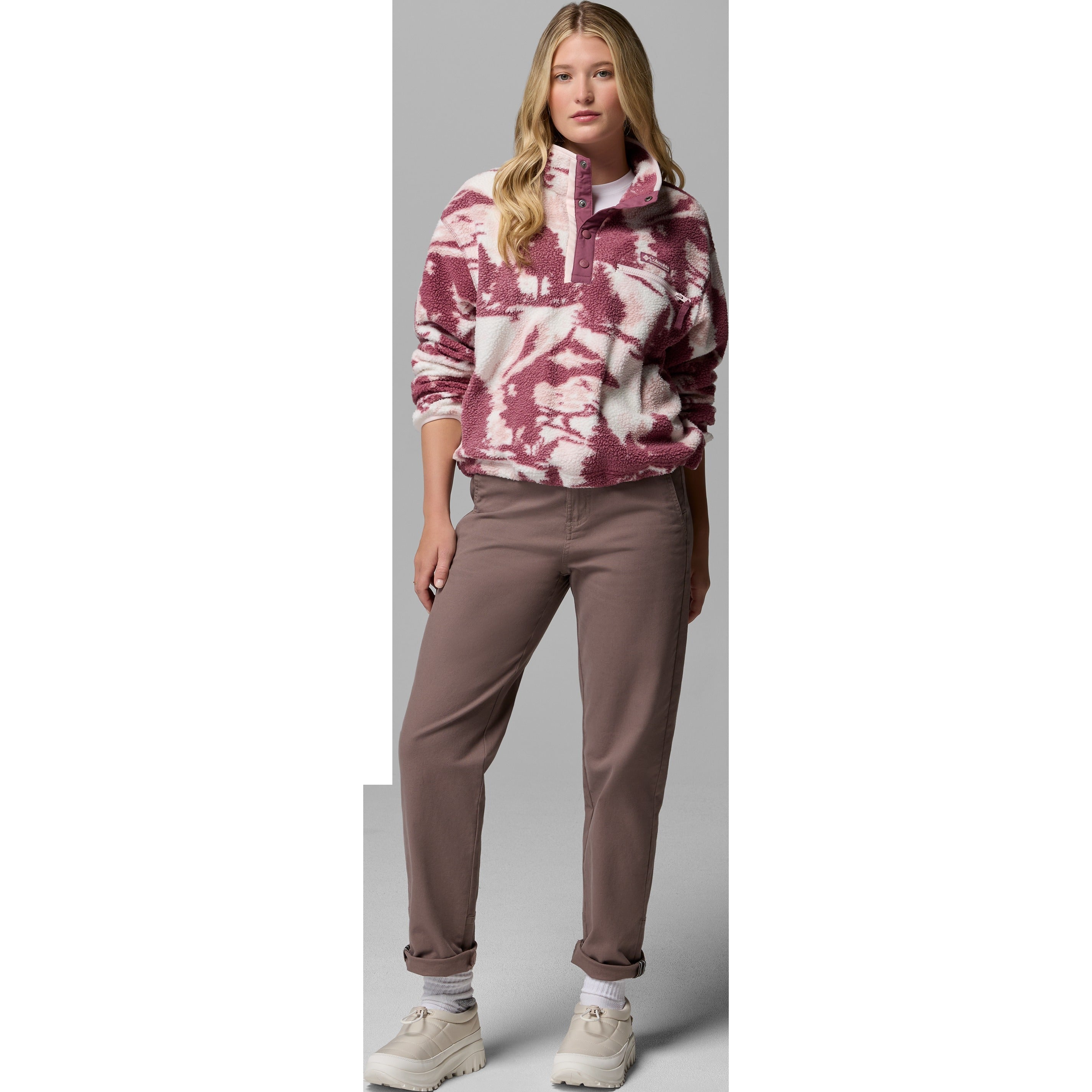 Women's Helvetia II Printed Crop 1/2 Snap Pullover
