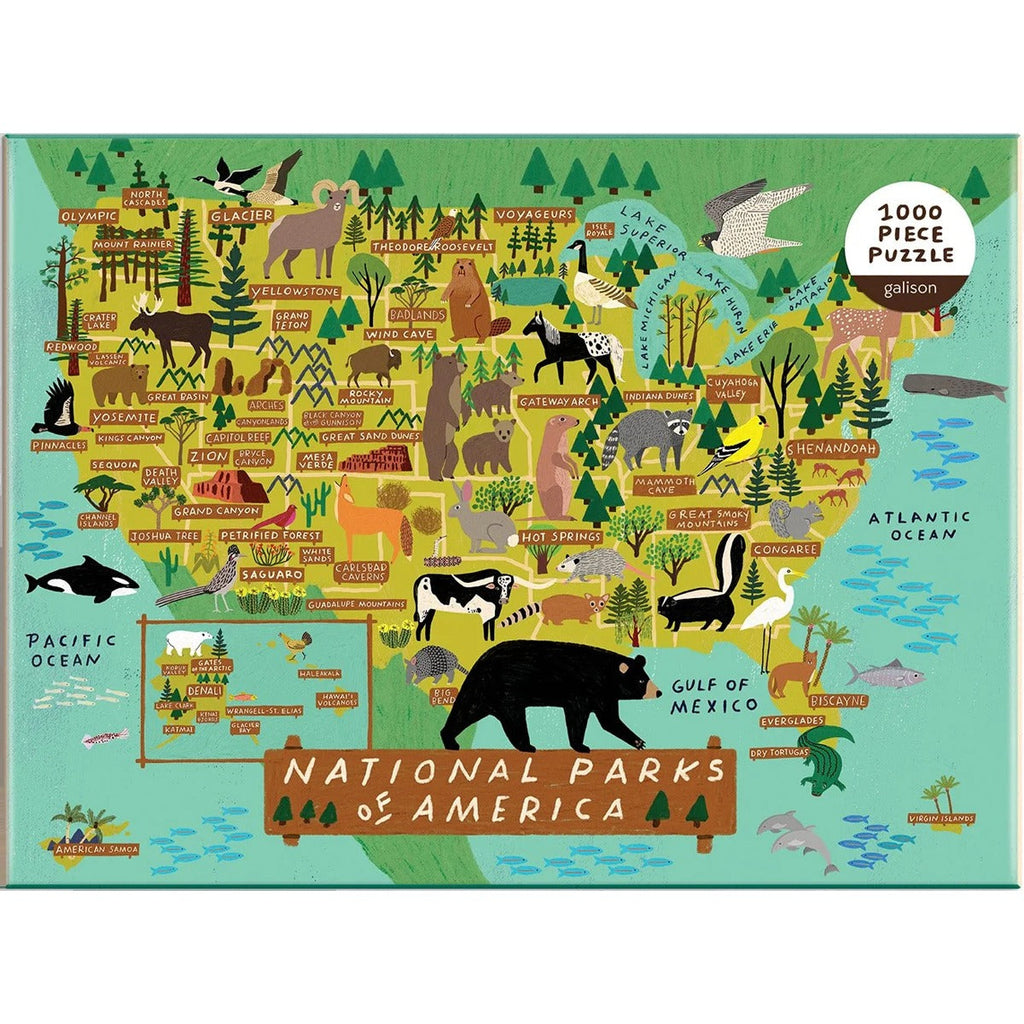 Galison National Parks of America 1000 Piece Puzzle