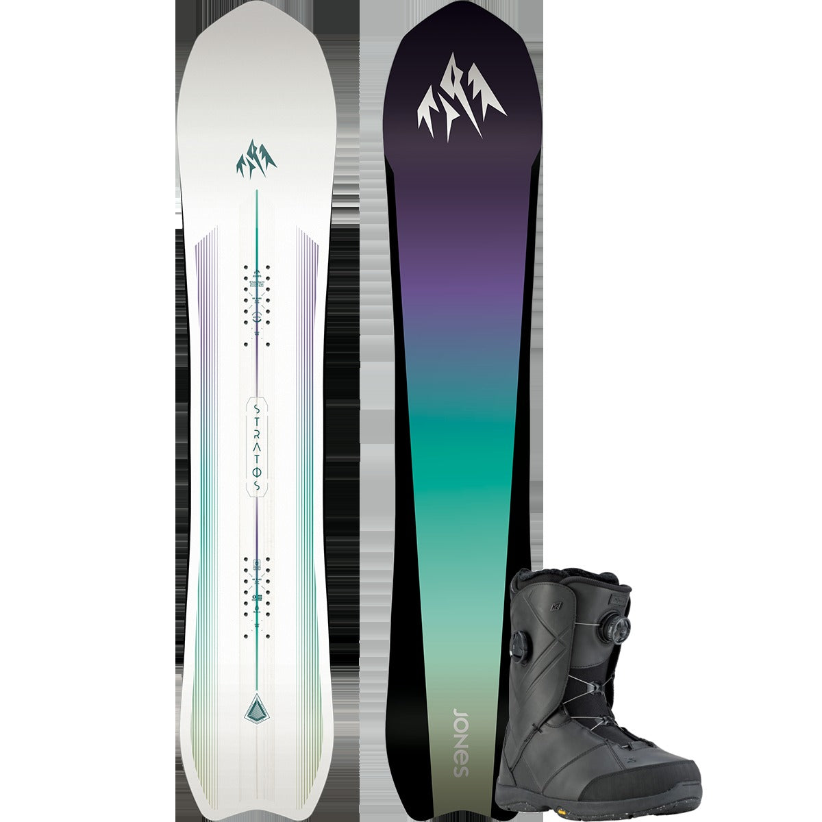 Jones Snowboards Women's Stratos Premium Snowboard Package