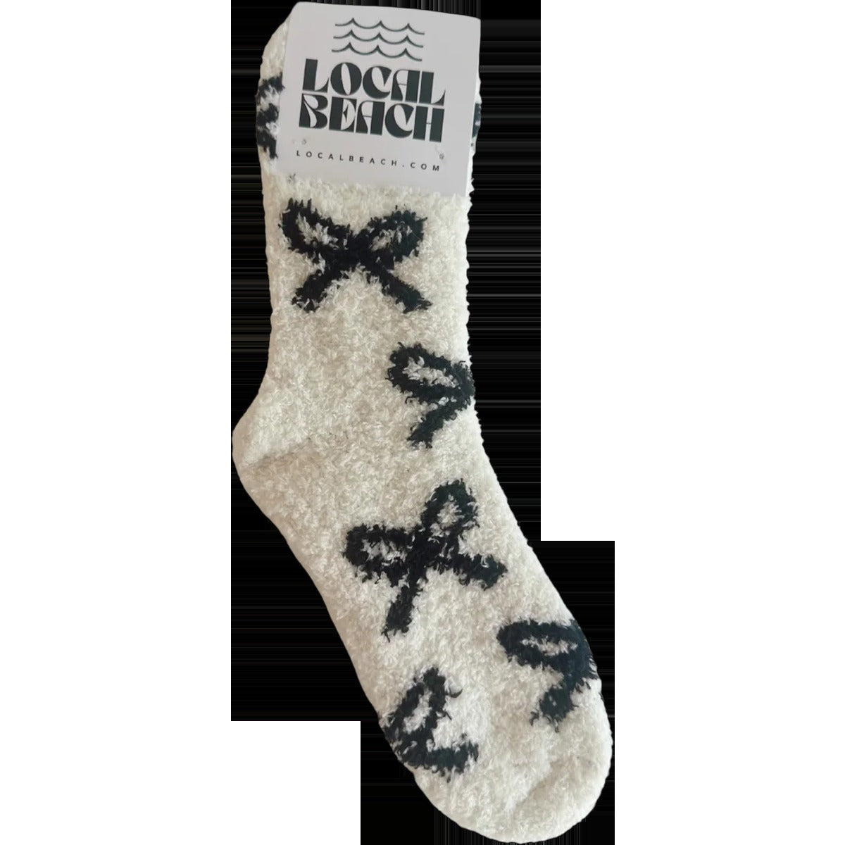 Local Beach Bow Cozy Socks