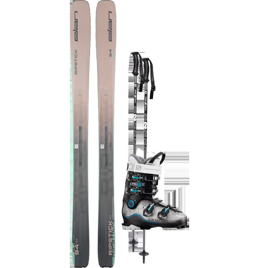 Elan Women's Ripstick 94 Demo Ski Package