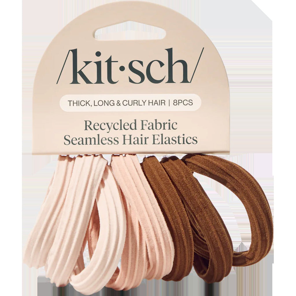 Recycled Seamless Hair Elastics - 8pc