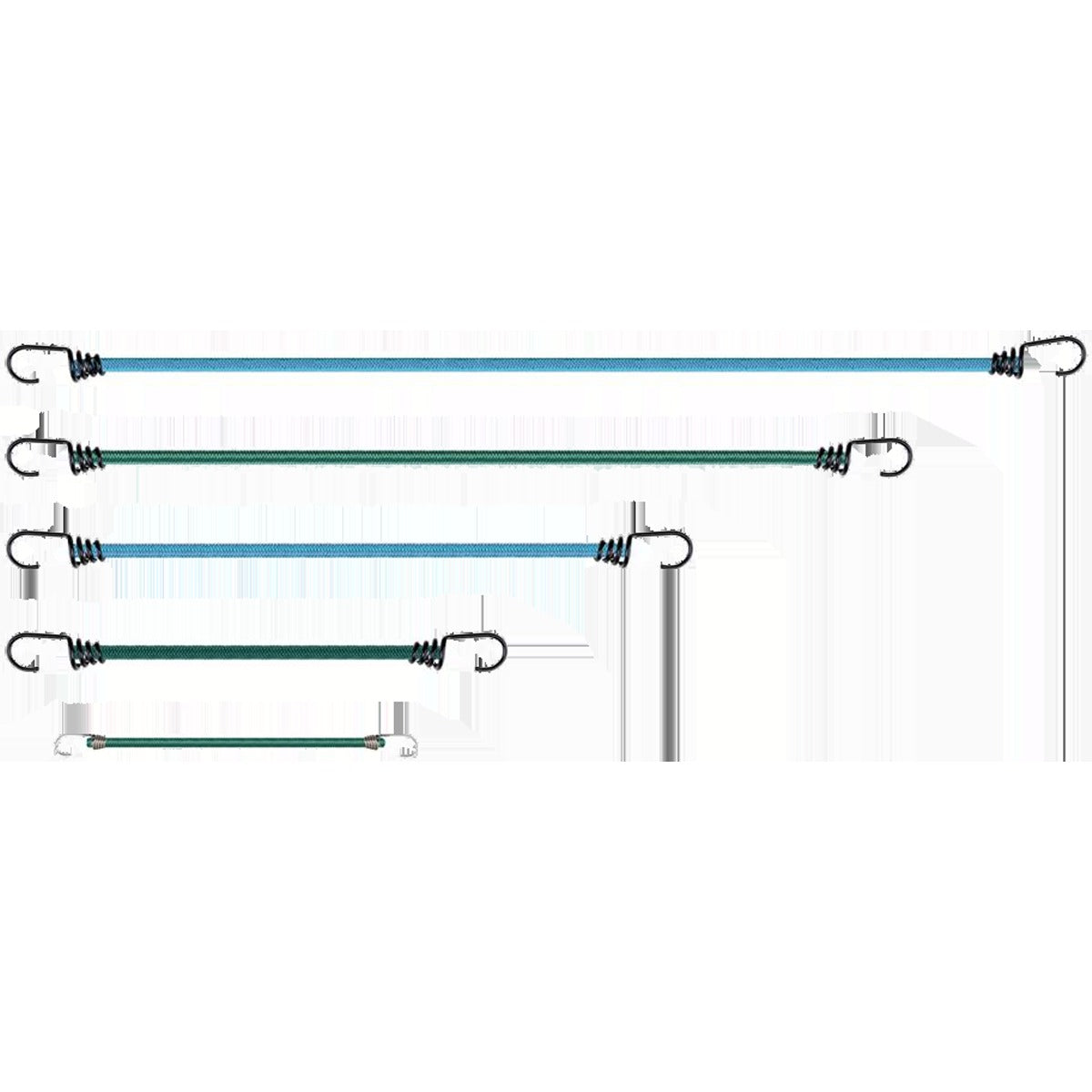 Assorted Bungee Cords - 12 Pack