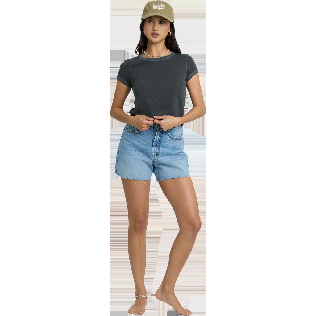 Women's Daily Short Sleeve Knit Tee