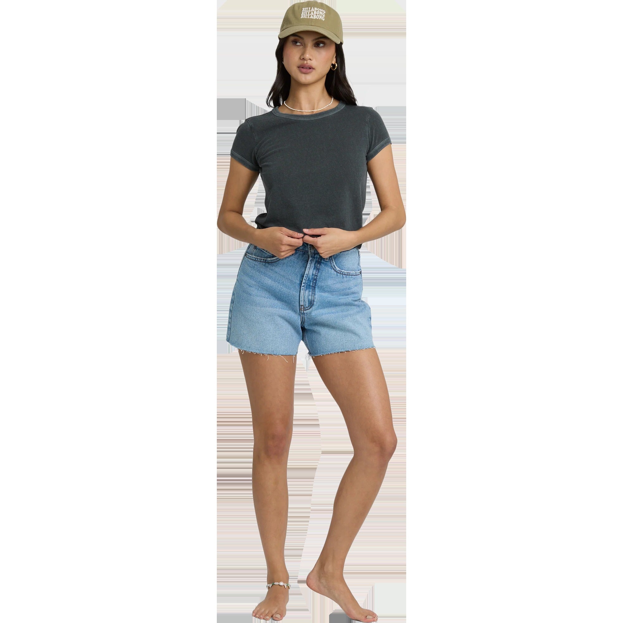 Women's Daily Short Sleeve Knit Tee