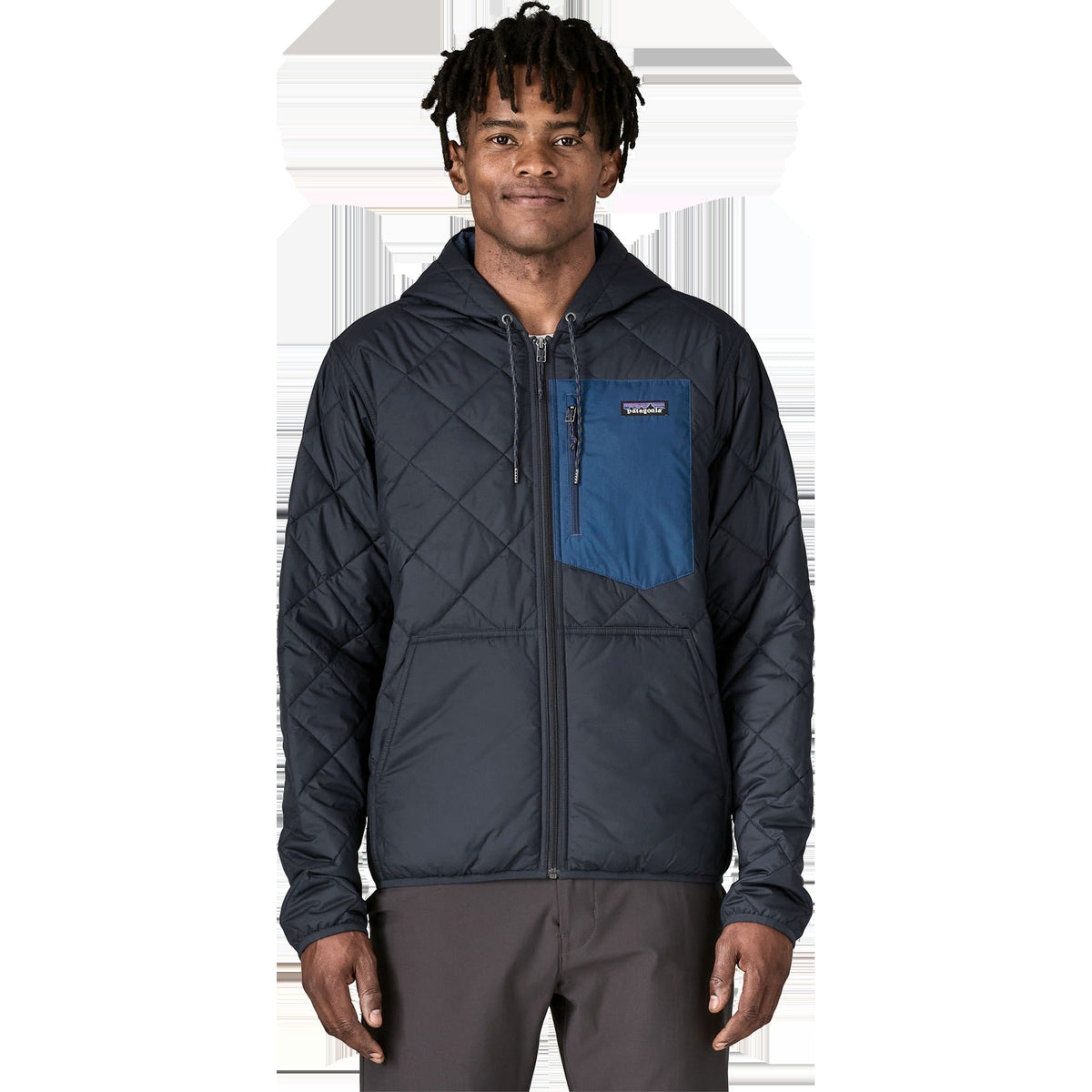 Men's Diamond Quilted Bomber Hoody