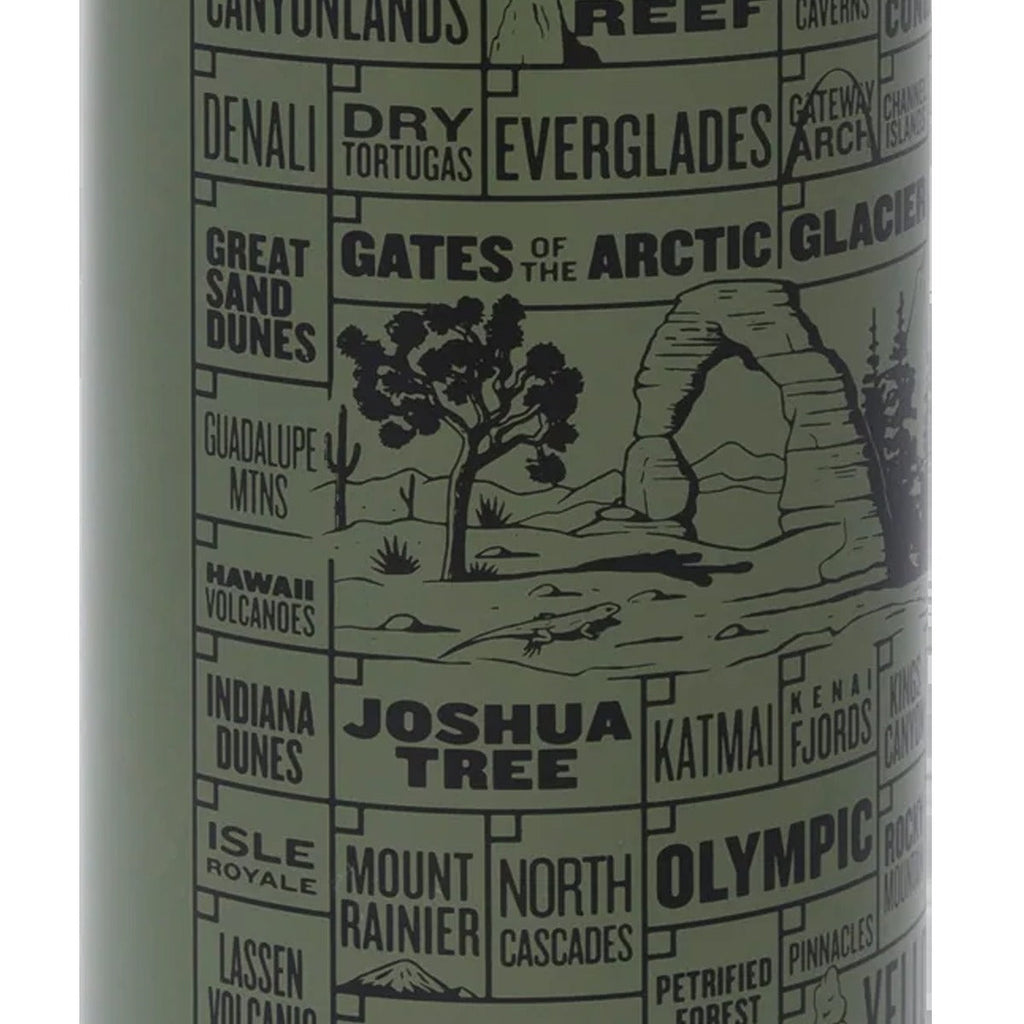 National Parks of the USA Checklist 32 oz Insulated Water Bottle