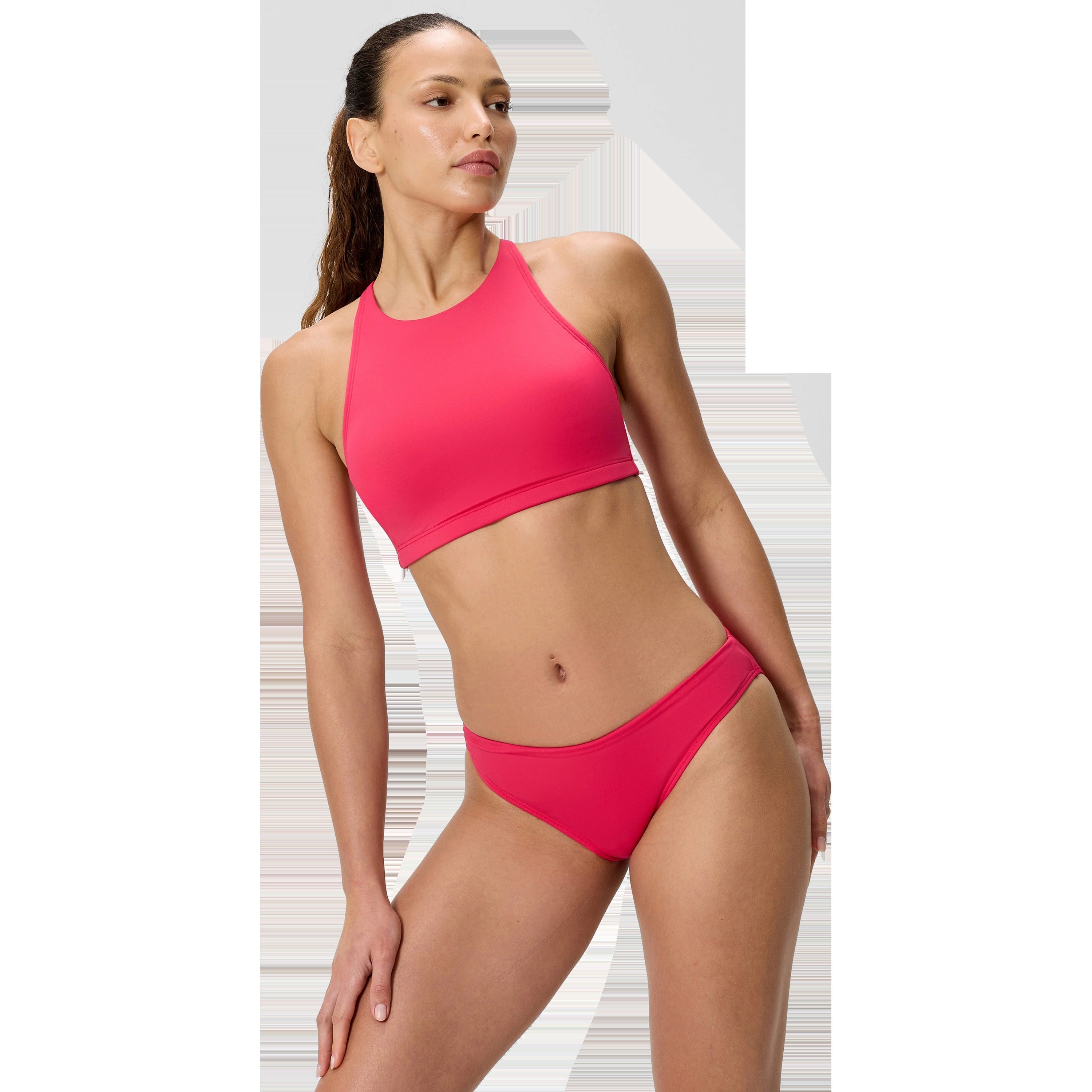 Women's Solid High Neck Bikini Top