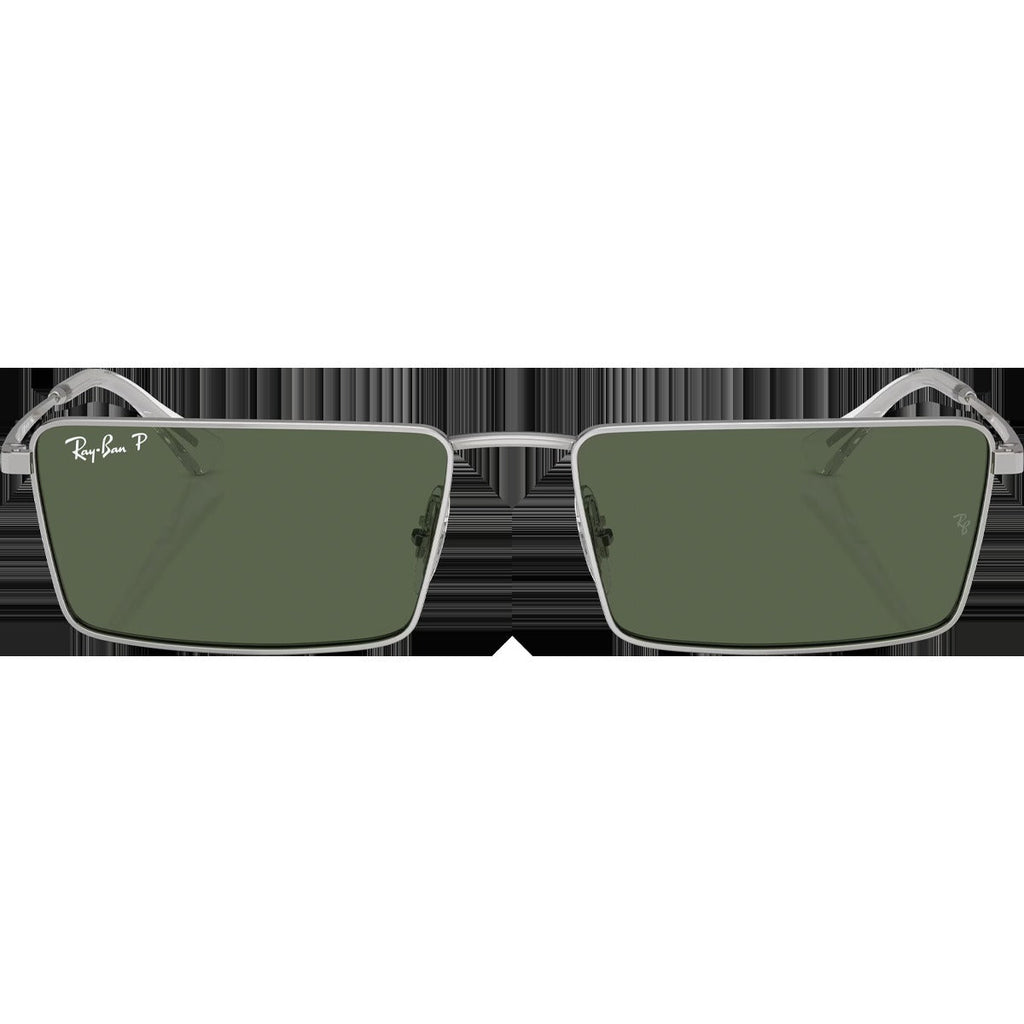 Emy Bio-Based - Polished Silver/Dark Green