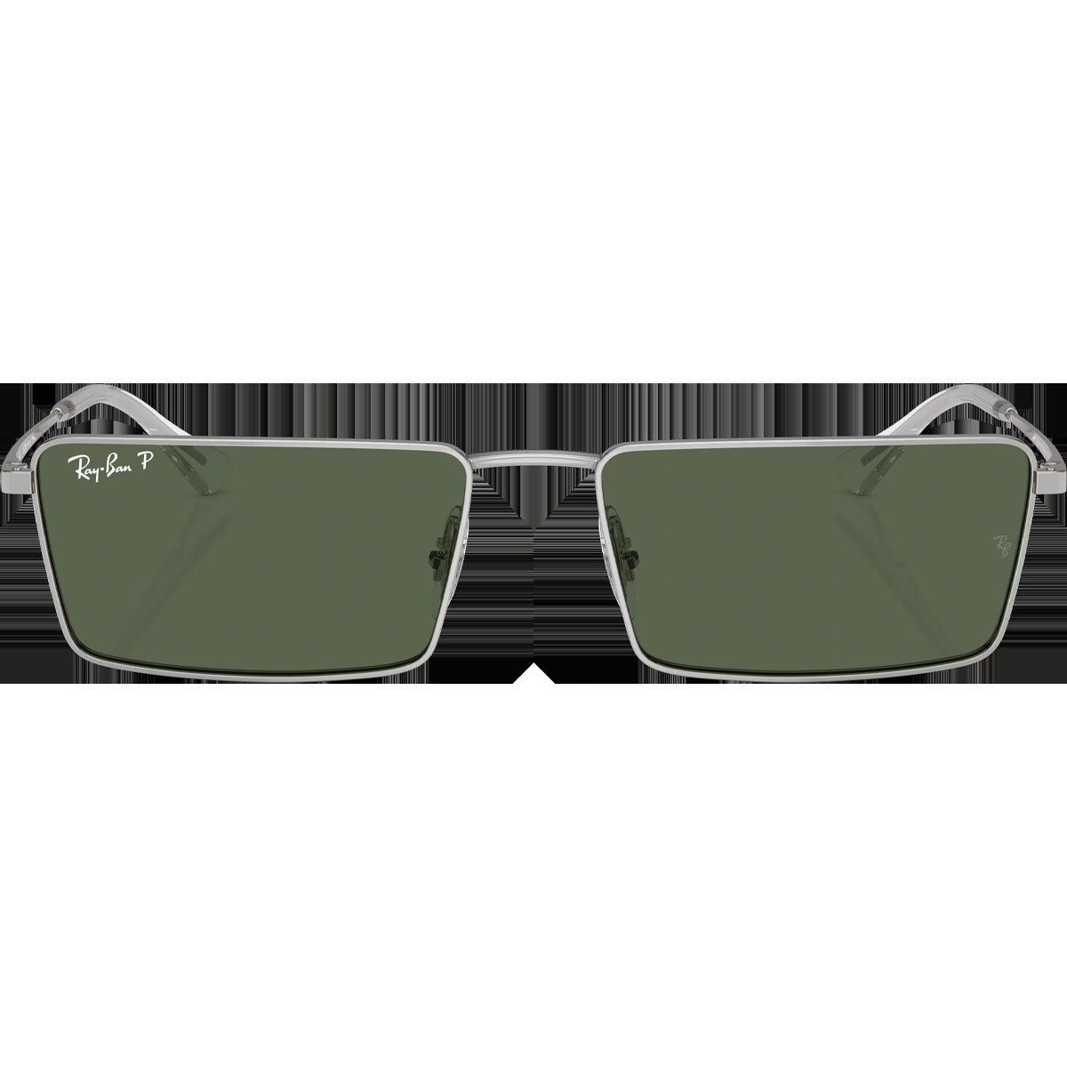 Emy Bio-Based - Polished Silver/Dark Green