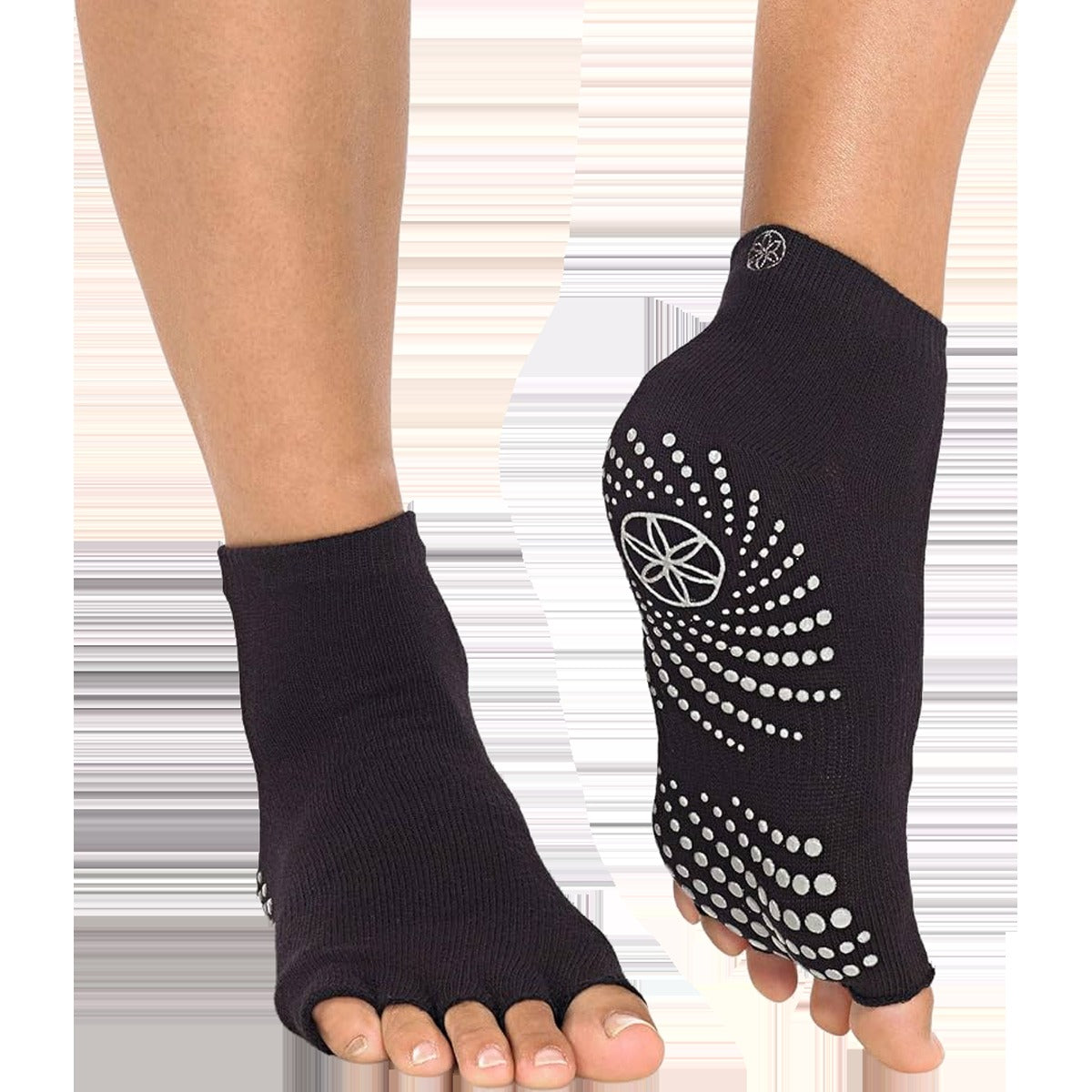 Grippy Toeless Yoga Socks 2-PK