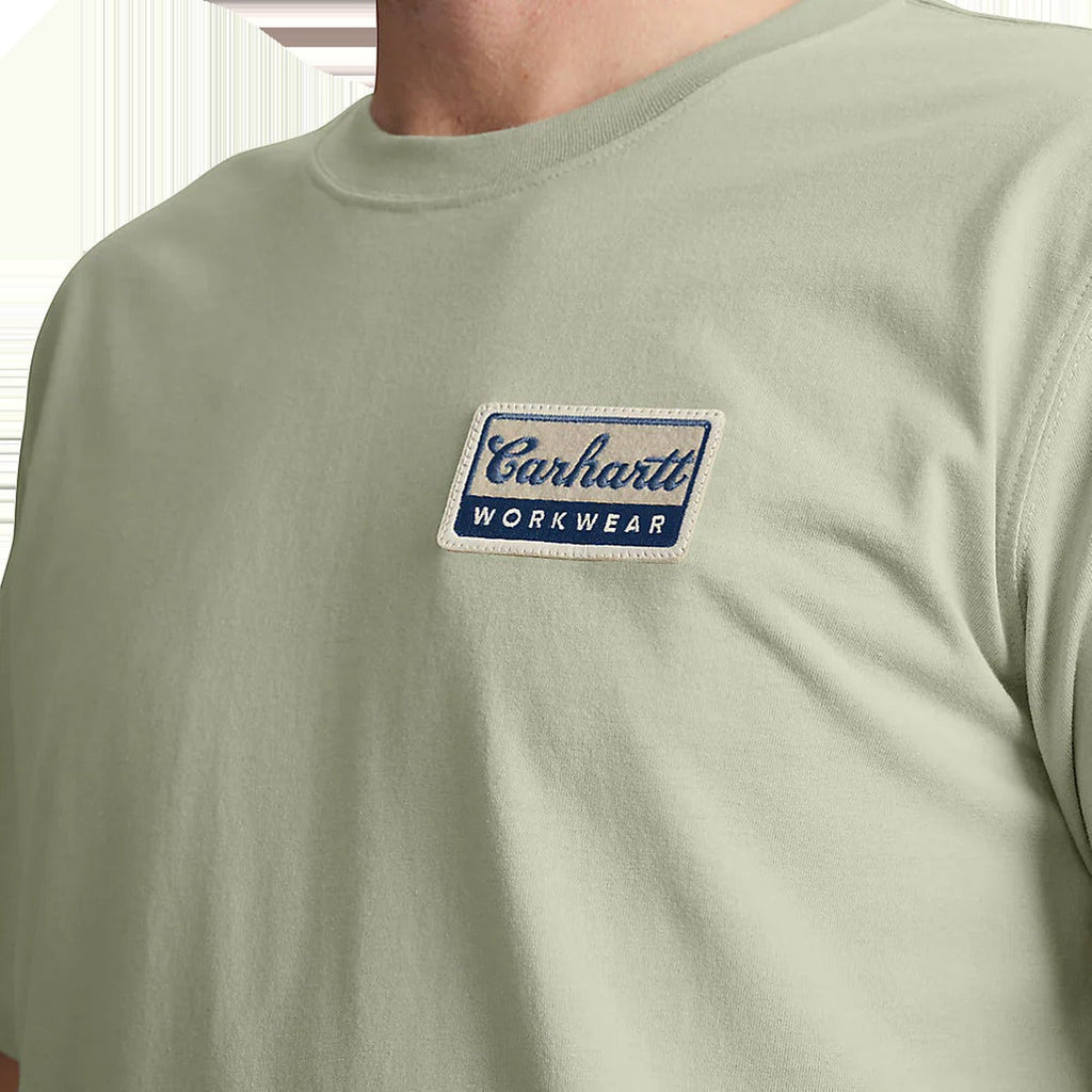 Men's Leightweight Short Sleeve Script Patch T-Shirt