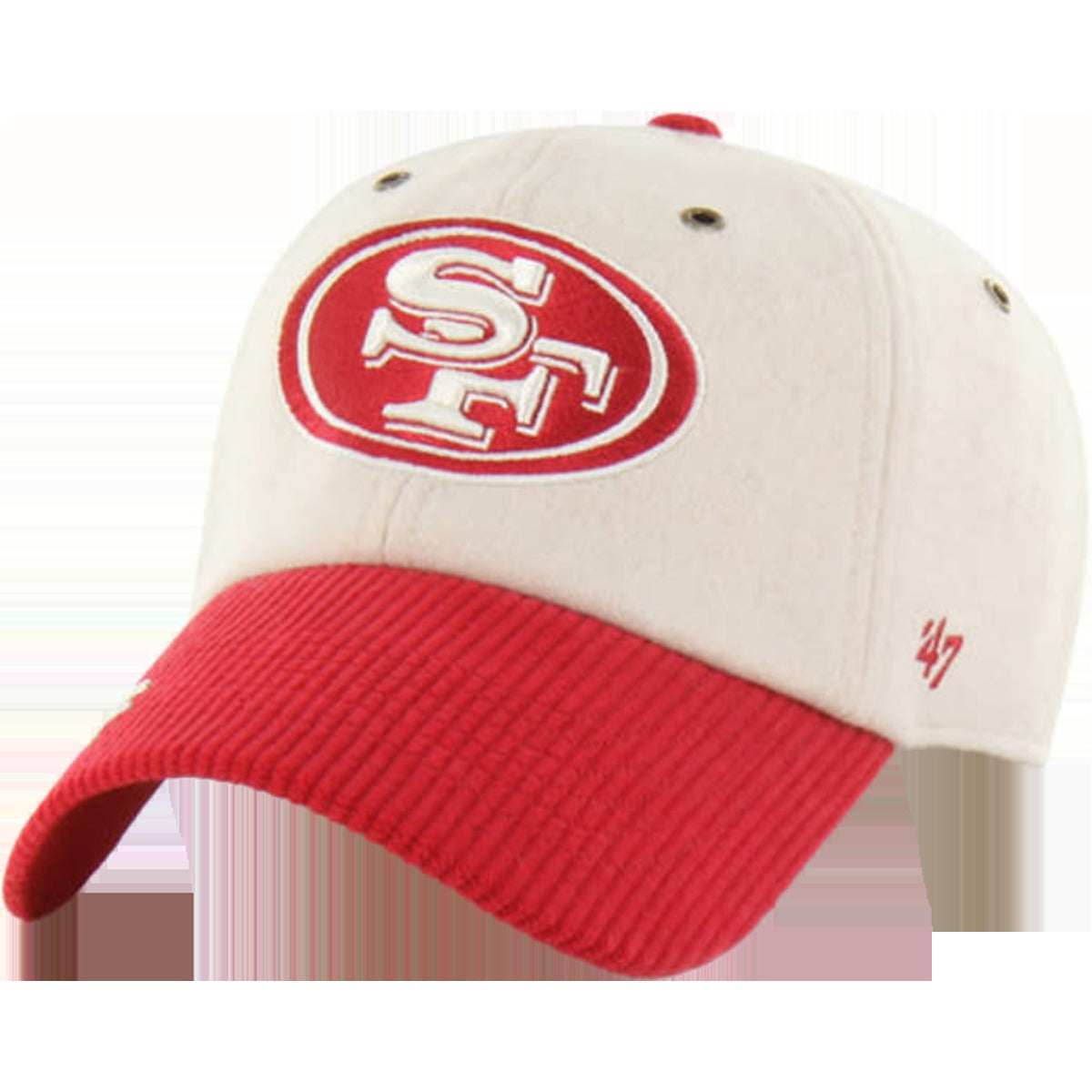 Women's 49ers Rope Script Two Tone 47 Clean Up