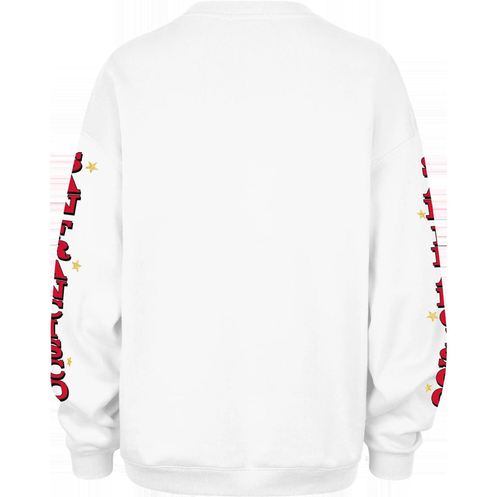 Women's 49ers Historic Thunderous Oversized Crew