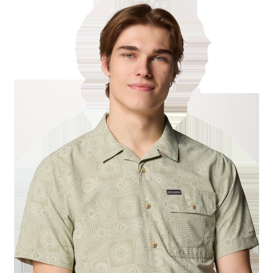 Men's Tech Trail Utility Print Woven Short Sleeve Shirt